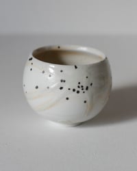 Image 2 of A - Porcelain Reduction Fired Shino Circle Cup