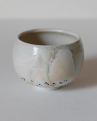 Image 1 of B - Porcelain Reduction Fired Shino Circle Cup