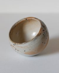 Image 3 of E - Porcelain Reduction Fired Shino Circle Cup 