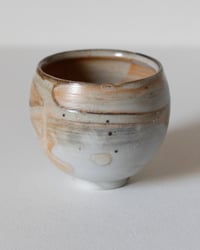 Image 2 of F - Porcelain Reduction Fired Shino Circle Cup