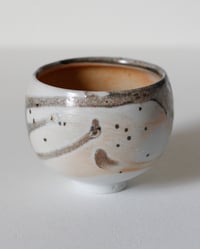 Image 2 of G - Porcelain Reduction Fired Shino Circle Cup 