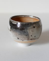 Image 1 of G - Porcelain Reduction Fired Shino Circle Cup 