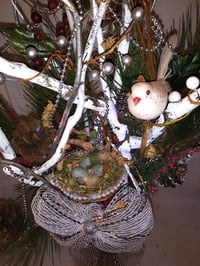 Image 2 of Love Birds in Winter Arrangement