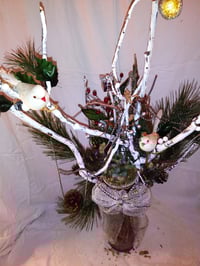 Image 3 of Love Birds in Winter Arrangement