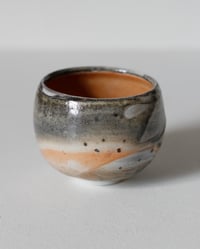 Image 1 of I - Porcelain Reduction Fired Shino Circle Cup