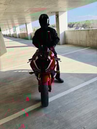 Image 1 of Black Stripe Motorcycle Jacket