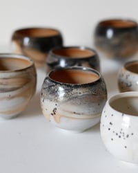 Image 4 of L - Porcelain Reduction Fired Shino Circle Cup