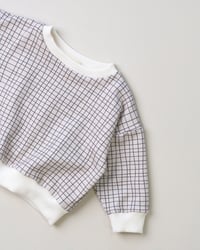 Image 3 of SWEAT CAMILLE carreaux | Coton biologique