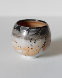 Image 1 of K - Porcelain Reduction Fired Shino Circle Cup