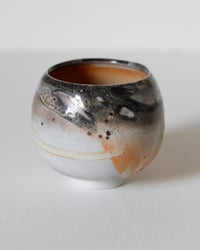 Image 2 of K - Porcelain Reduction Fired Shino Circle Cup