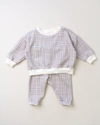 Image 4 of SWEAT CAMILLE carreaux | Coton biologique