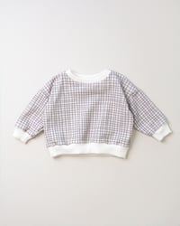 Image 1 of SWEAT CAMILLE carreaux | Coton biologique