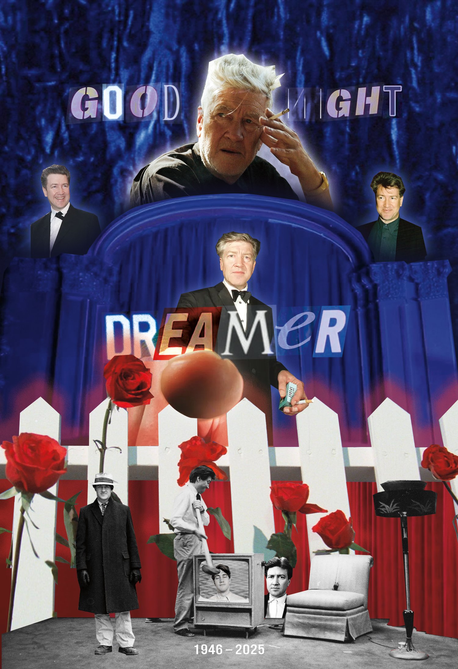 'GOODNIGHT DREAMER' Poster (David Lynch Tribute)