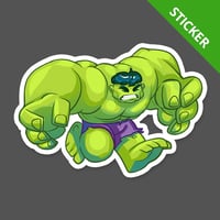 Image 1 of CHIBI HULK 4" STICKER