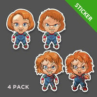 Image 1 of Chucky 4 STICKER PACK