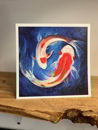 Koi Fish Greeting Card