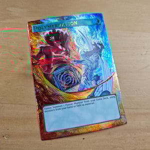 Image of Polymerization Borderless HERO Alt Art Etched Full Art Card