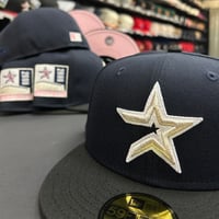Image 1 of New Era 59Fifty Navy Black Pinky 