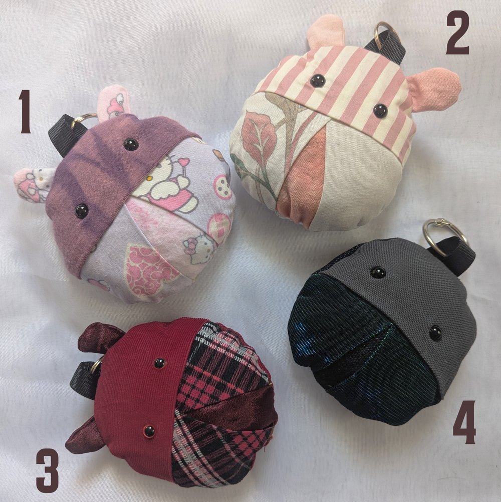 Image of BAG BUG Mini Beetle Plush Keychains