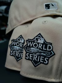 Image 4 of New Era 59Fifty Mango Mocha/ Black Ivory/Metallic Iris