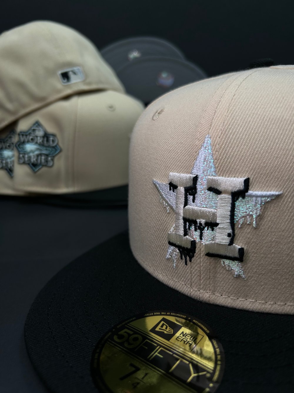 New Era 59Fifty Mango Mocha/ Black Ivory/Metallic Iris