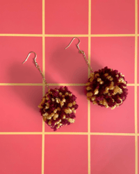 university of mn pom pom earrings