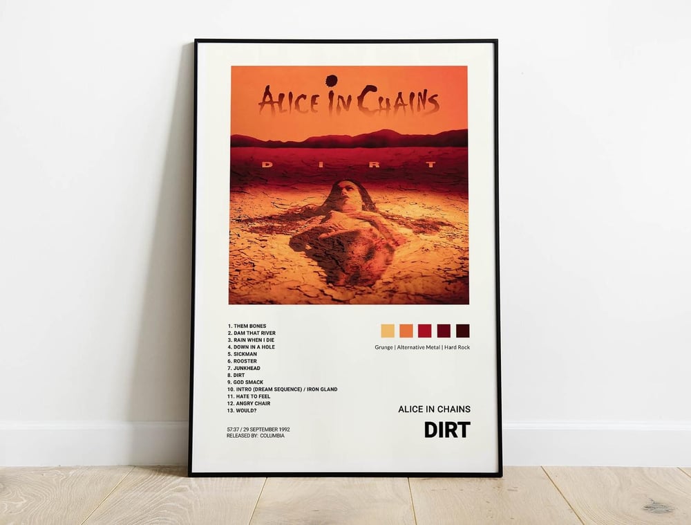 Alice in Chains - Dirt Music Album Poster