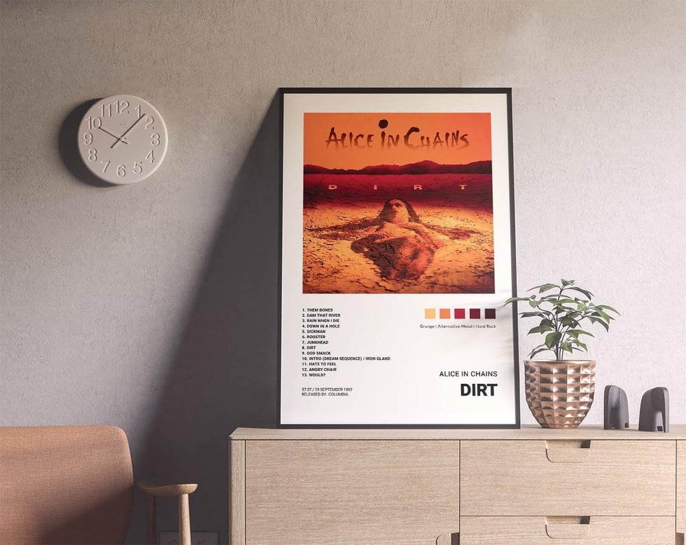 Alice in Chains - Dirt Music Album Poster