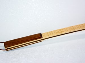 Image of Handcrafted Mini Wooden Back Scratcher, Tiger Maple and Walnut Wood Back Scratcher