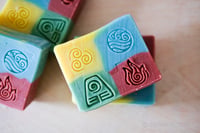 Image 4 of Earth, air, water, fire Elemental Avatar, ATLA  Vegan Soap Bar | Scent: Tibetan Tea, Ginger, Vetiver