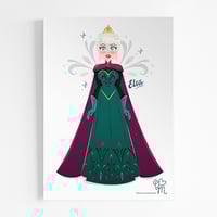 Image 2 of Affiche Héroines Elsa Coronation