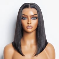 Pre-Plucked 13X4 Lace  Front Straight Bob Wig 150% Density