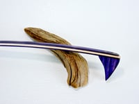 Image 1 of Handcrafted Mini Wooden Back Scratcher, Spectraply Wood Dark Knight with Maple Accent, Unique Gift