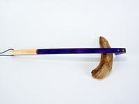 Image 2 of Handcrafted Mini Wooden Back Scratcher, Spectraply Wood Dark Knight with Maple Accent, Unique Gift