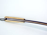 Image 6 of Handcrafted Mini Wooden Back Scratcher, Spectraply Wood Dark Knight with Maple Accent, Unique Gift