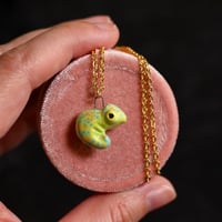 Green Chameleon Necklace