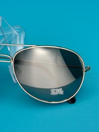 Image 2 of *NEW* MIRRORED SILVER SDL AVIATOR SUNGLASSES