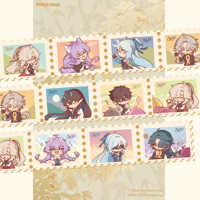 honkai star rail • stamp washi tape