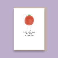 Image 1 of From my head tomatoes, Greetings Card
