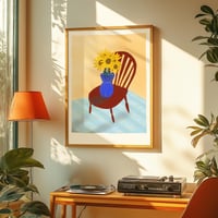 Image 1 of Sunny side up,  Sunflower Print