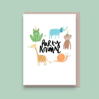 Image 1 of Party Animal, Greetings Card
