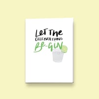 Image 2 of Let The Celebrations Begin, Greetings Card
