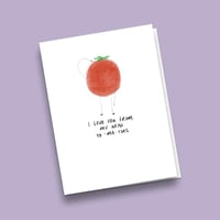 Image 3 of From my head tomatoes, Greetings Card