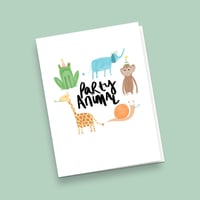 Image 3 of Party Animal, Greetings Card