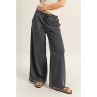 Image 8 of High Rise Wide Leg Drawstring Pants