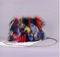 Image 1 of Classy Fox Fur Shoulder Bag