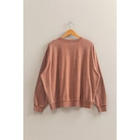 Image 2 of Drop Shoulders Relaxed Crew Neck Sweatshirt