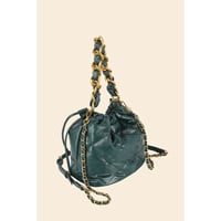 Image 2 of Quilted Chain Link Bucket Hand Bag