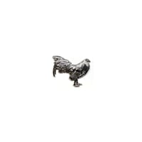 Silver Rooster (Right) pin