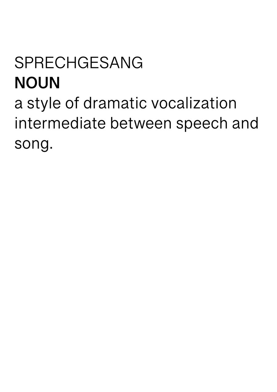 Image of A TFP GUIDE TO: SPRECHGESANG